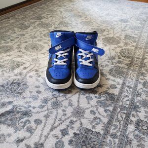 Size 1.5 - Nike Court Borough 2 Mid Black Game Royal